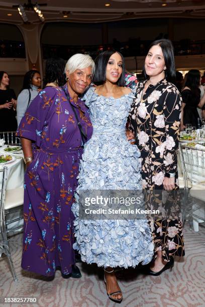 Valerie Washington, Kerry Washington and Pilar Savone attend The Hollywood Reporter's Women in Entertainment 2023 at The Beverly Hills Hotel on...