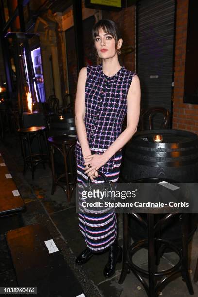 Millie Brady attends the CHANEL Metiers D'Art Show on December 07, 2023 in Manchester, England.