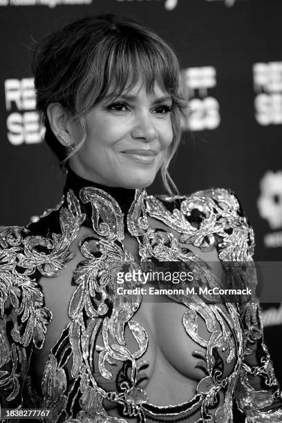 Halle Berry attends the red carpet on the closing night of the Red Sea International Film Festival 2023 on December 07, 2023 in Jeddah, Saudi Arabia.