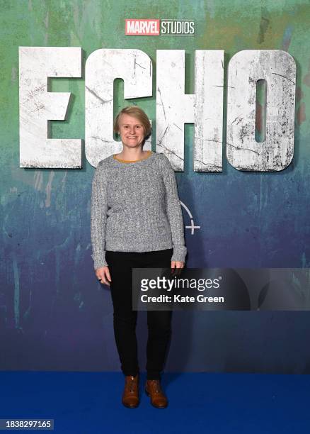 Becky Mingins attends the UK Special Screening of Marvel Studios', 'Echo', at The Cinema in The Power Station, Battersea Power Station on December...