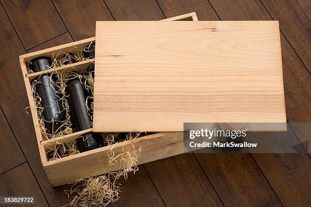 box of wine - wine crate stock pictures, royalty-free photos & images