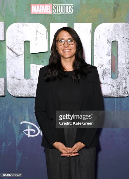Director Sydney Freeland attends the UK Special Screening of Marvel Studios', 'Echo', at The Cinema in The Power Station, Battersea Power Station on...