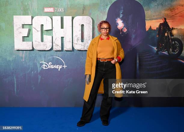Yassmin Abdel-Magied attends the UK Special Screening of Marvel Studios', 'Echo', at The Cinema in The Power Station, Battersea Power Station on...