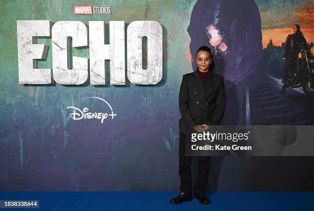 Sade Giliberti attends the UK Special Screening of Marvel Studios', 'Echo', at The Cinema in The Power Station, Battersea Power Station on December...
