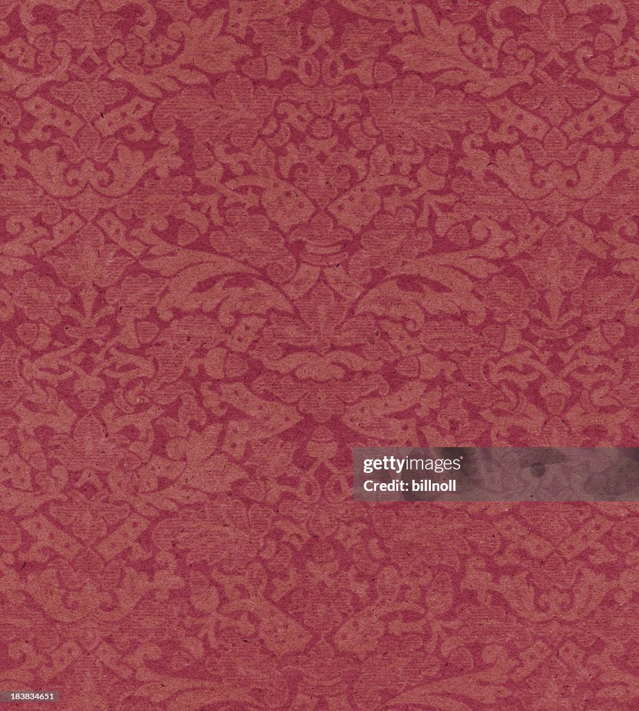 Red paper with floral pattern