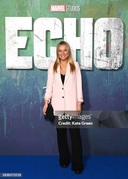 Jazzy Whipps attends the UK Special Screening of Marvel Studios', 'Echo', at The Cinema in The Power Station, Battersea Power Station on December 07,...
