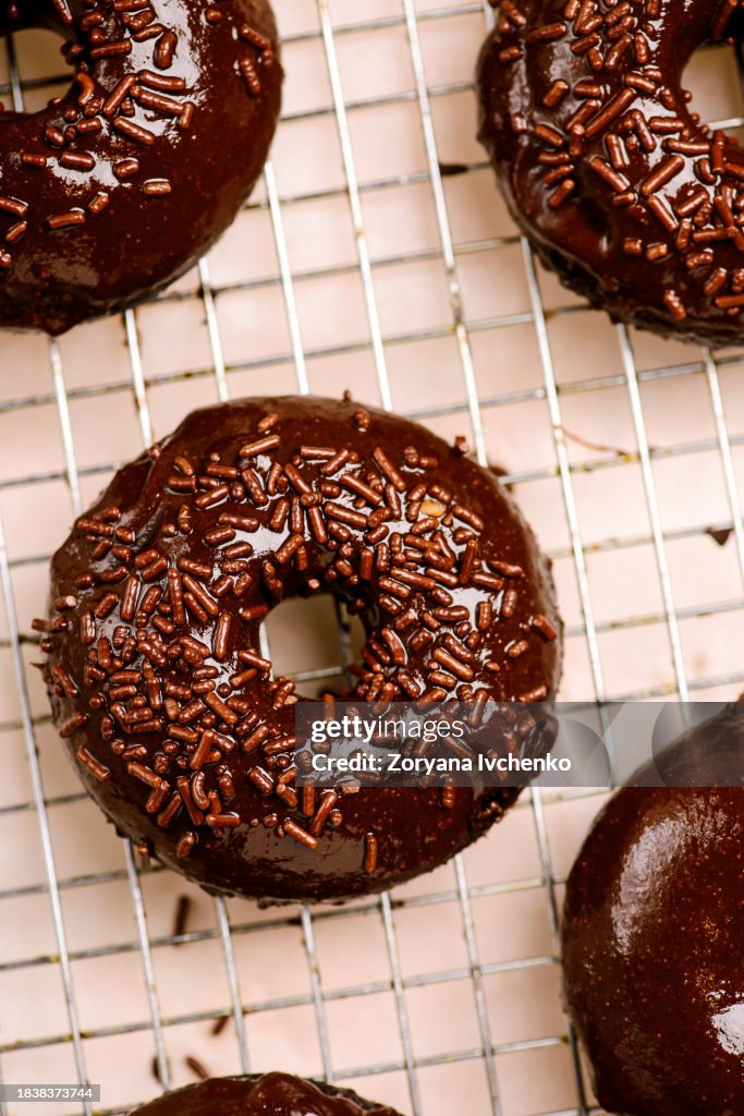 Chocolate baked donuts