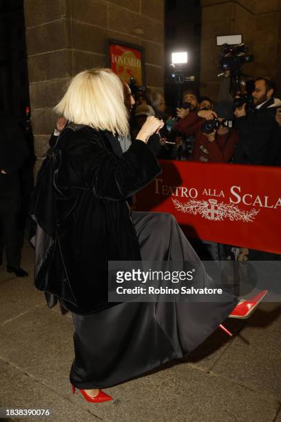 Sabina Negri attends the 2023/2024 Season Inauguration at Teatro Alla Scala on December 07, 2023 in Milan, Italy.