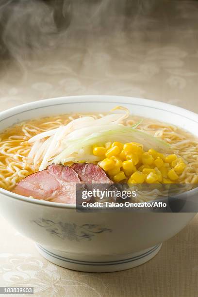 japanese miso ramen - miso ramen stock pictures, royalty-free photos & images