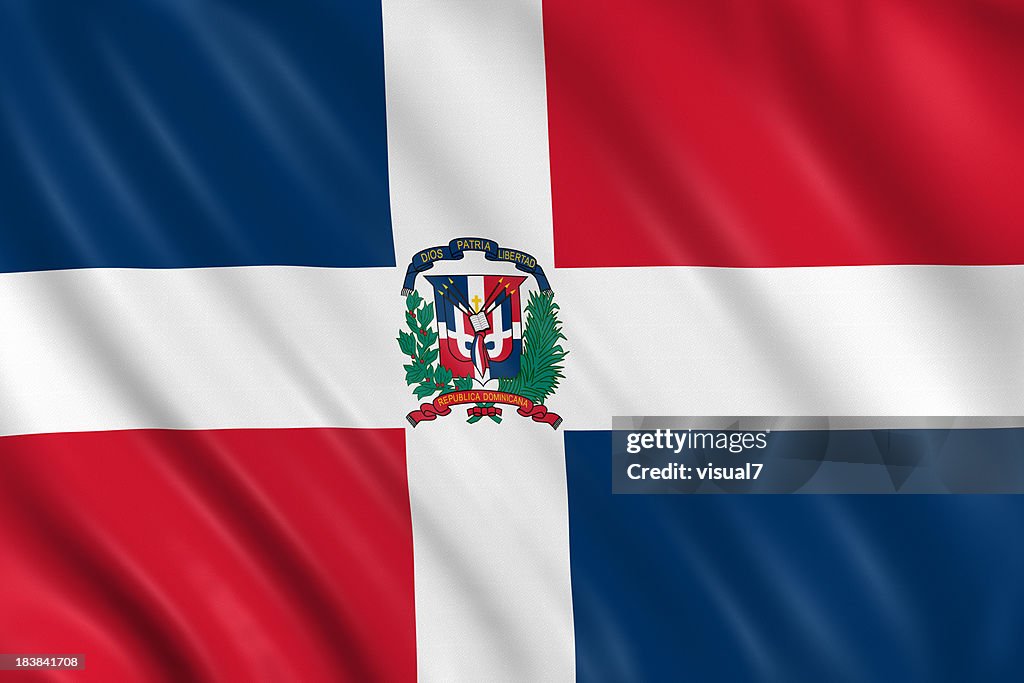 Dominikanischen Republik Flagge