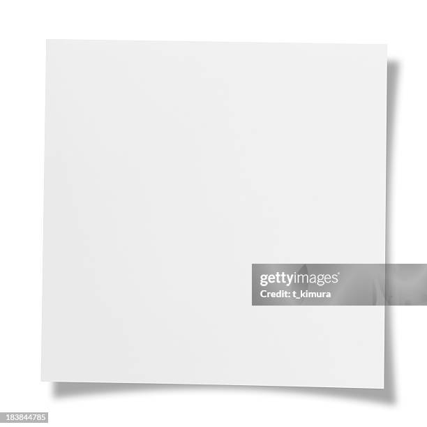 blank note - square bildbanksfoton och bilder