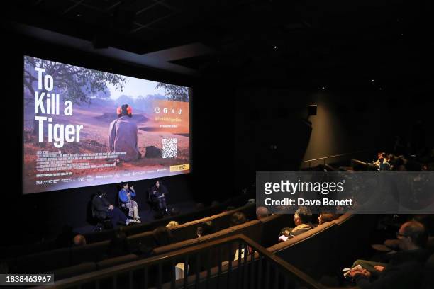 Generic view during a special screening of Notice Picture's "To Kill a Tiger" on December 07, 2023 in London, England.