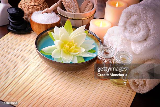 spa treatment with copy space - padma stock pictures, royalty-free photos & images