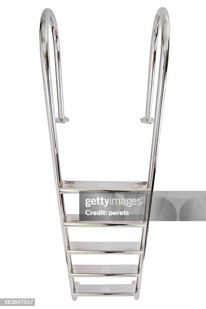 waterpool ladder - ladder isolated stock pictures, royalty-free photos & images