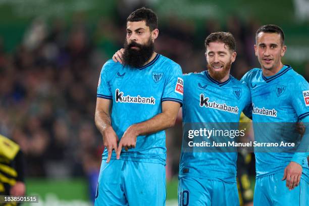 Asier Villalibre of Athletic Club celebrates after scoring goal during the Copa del Rey second round match between CD Cayon and Athletic Club at El...