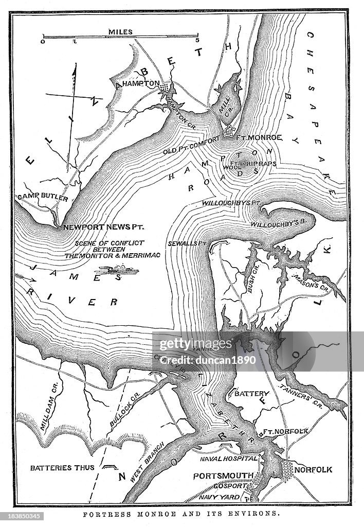 Fort Monroe and its environs