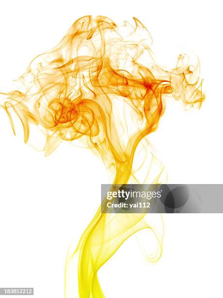 abstract smoke - yellow smoke stock pictures, royalty-free photos & images