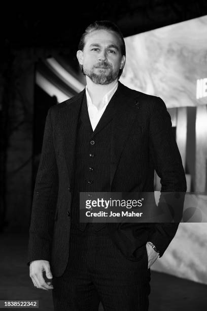 Charlie Hunnam attends the London premiere of "Rebel Moon - Part One: A Child Of Fire" at BFI IMAX Waterloo on December 07, 2023 in London, England.