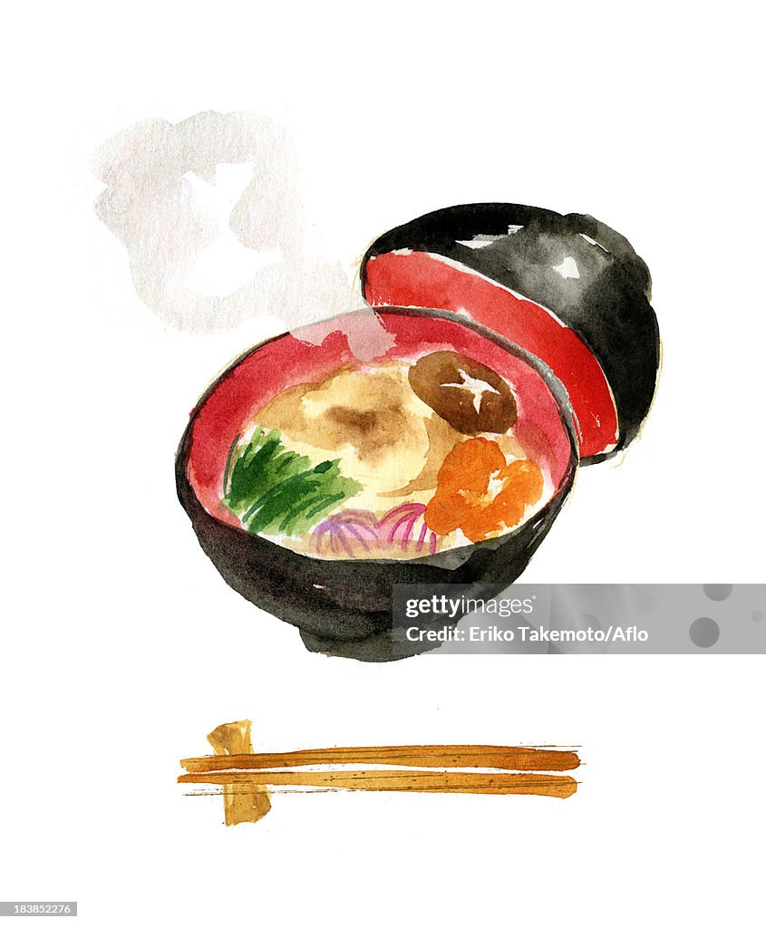 Japanese food illustration