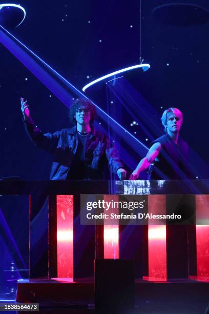 Ofenbach attend the X Factor live tv show on December 07, 2023 in Milan, Italy.