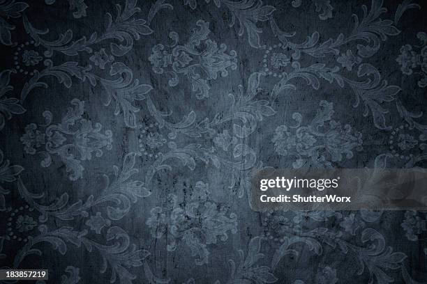 gray viktorianischen hintergrund - paisley pattern stock-fotos und bilder