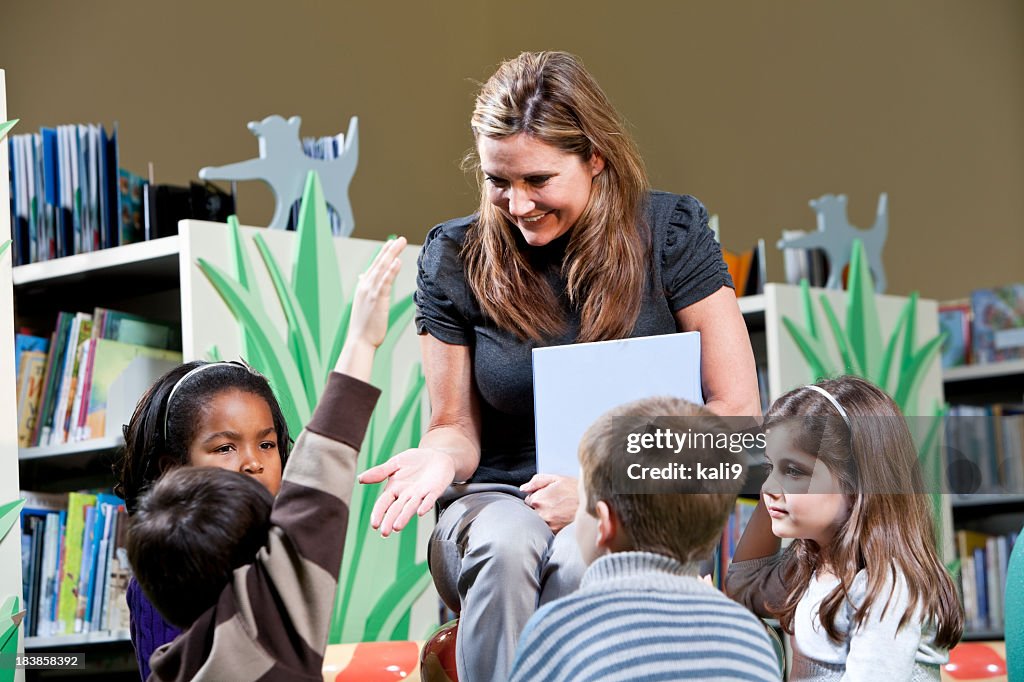 Library Week Storytime Storytime In The Library High-Res Stock Photo - Getty Images