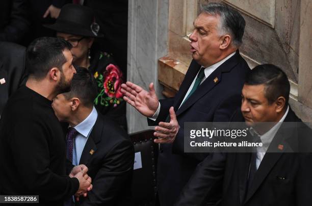 January 2016, Argentina, Buenos Aires: Buenos Aires , Argentina :,Honorable Congreso de La Nacion Argentina , Viktor Orban Primer Ministro de Hungria...