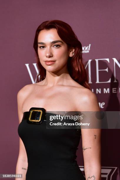 Dua Lipa attends The Hollywood Reporter's Women in Entertainment Gala at The Beverly Hills Hotel on December 07, 2023 in Beverly Hills, California.