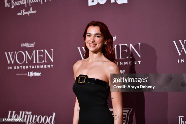 Dua Lipa attends The Hollywood Reporter's Women in Entertainment Gala at The Beverly Hills Hotel on December 07, 2023 in Beverly Hills, California.