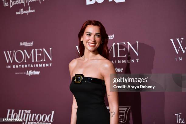 Dua Lipa attends The Hollywood Reporter's Women in Entertainment Gala at The Beverly Hills Hotel on December 07, 2023 in Beverly Hills, California.