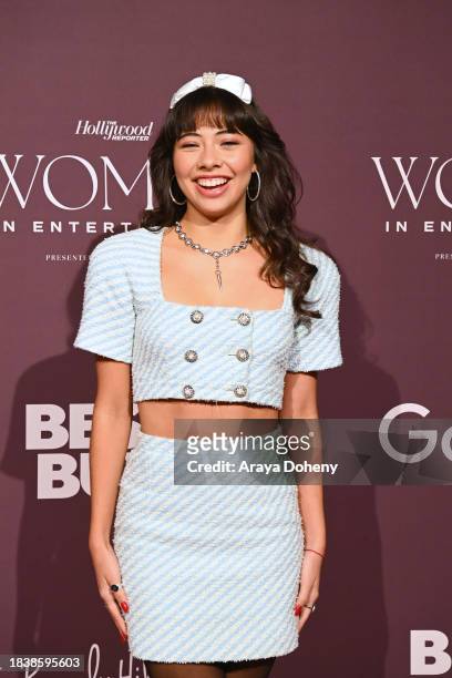 Xochitl Gomez attends The Hollywood Reporter's Women in Entertainment Gala at The Beverly Hills Hotel on December 07, 2023 in Beverly Hills,...