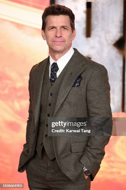 Zack Snyder attends the London premiere of "Rebel Moon - Part One: A Child Of Fire" at BFI IMAX Waterloo on December 07, 2023 in London, England.