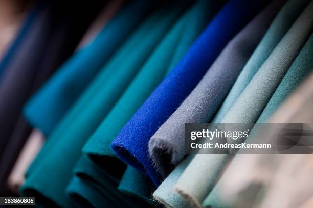 felt fabrics - blue felt stock pictures, royalty-free photos & images