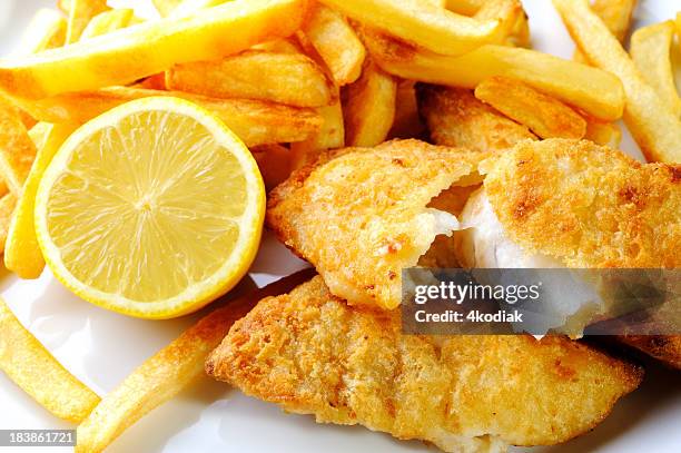 fish and chip - fish fry stock pictures, royalty-free photos & images