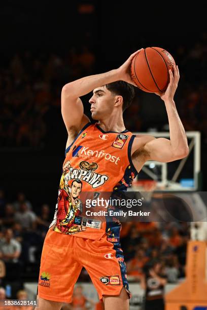 Taran Armstrong of the Taipans in action during the round 10 NBL match between Cairns Taipans and Sydney Kings at Cairns Convention Centre, on...