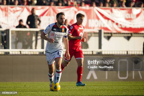Milan Badelj is playing in the match between AC Monza and Genoa CFC for Serie A at U-Power Stadium in Monza, Italy, on December 10, 2023.