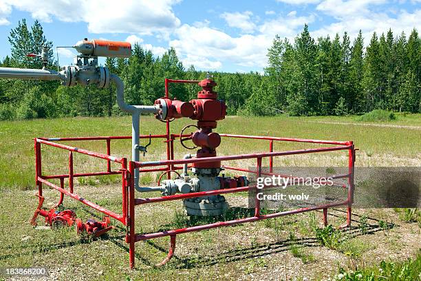 well head - alberta oil stock pictures, royalty-free photos & images