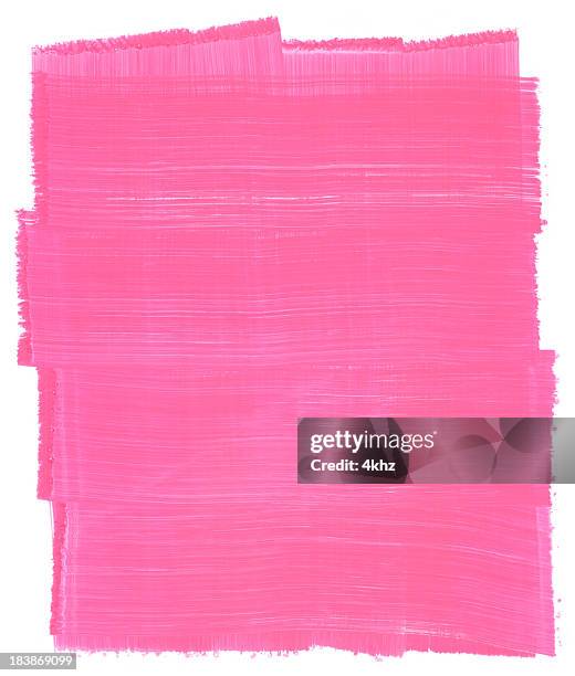 geißblatt pink gemaltes brush textur frame - struktureffekt stock-grafiken, -clipart, -cartoons und -symbole