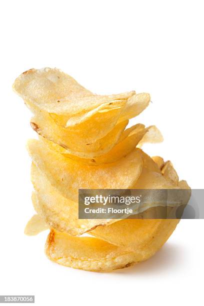 snacks: potato chips - potato chip stock pictures, royalty-free photos & images