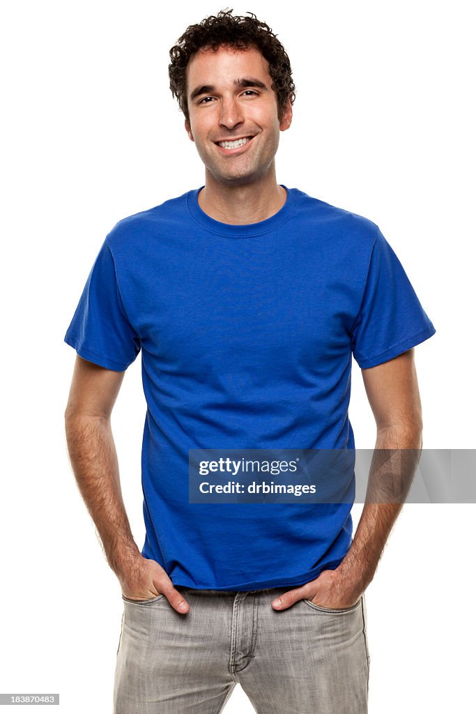 Feliz sonriente hombre de retrato