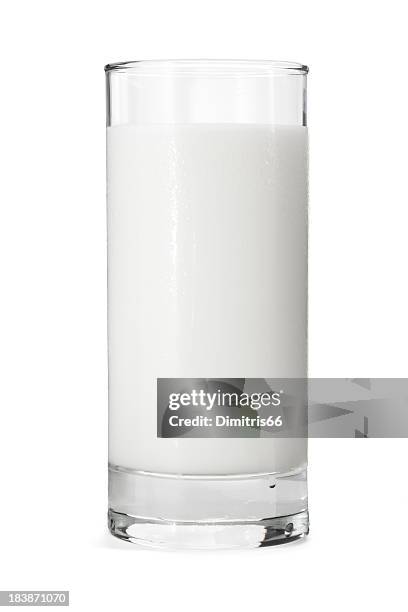 glass of milk - milk stockfoto's en -beelden