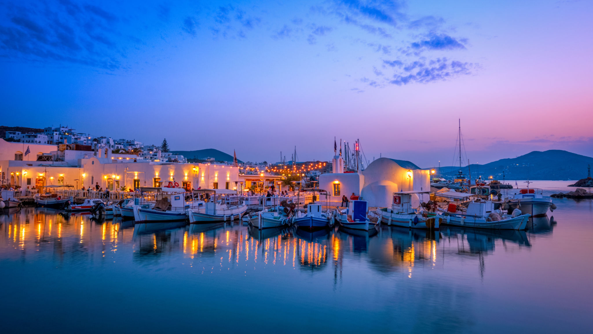 fishing boats Paros