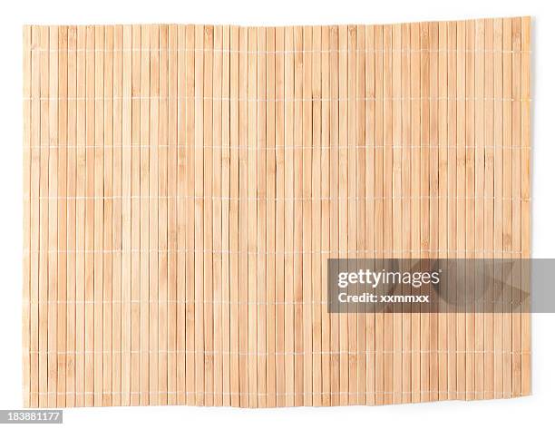 bamboo mat - mat stockfoto's en -beelden