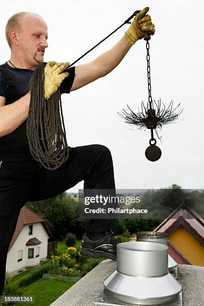 chimney sweep - chimney sweep stock pictures, royalty-free photos & images