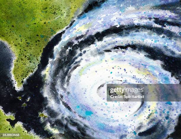 ilustraciones, imágenes clip art, dibujos animados e iconos de stock de el ojo del huracán - hurricane storm