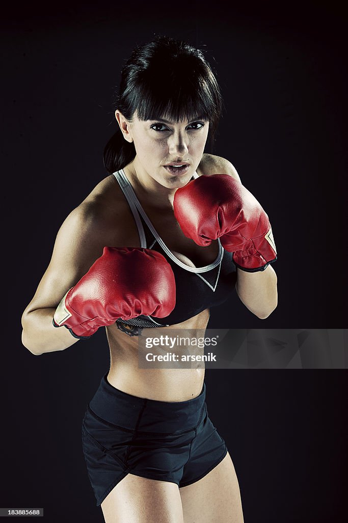 Low Key Female Boxer