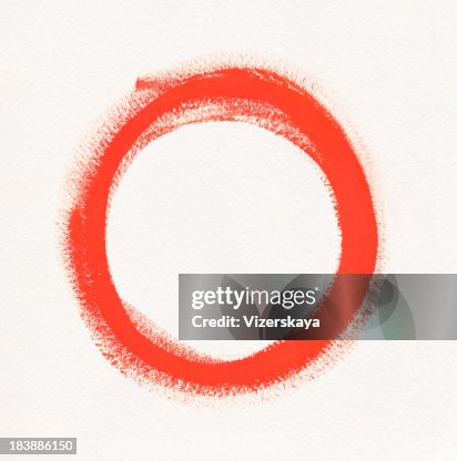 Red Rings Vector Painted Red Ring High-Res Vector Graphic - Getty Images
