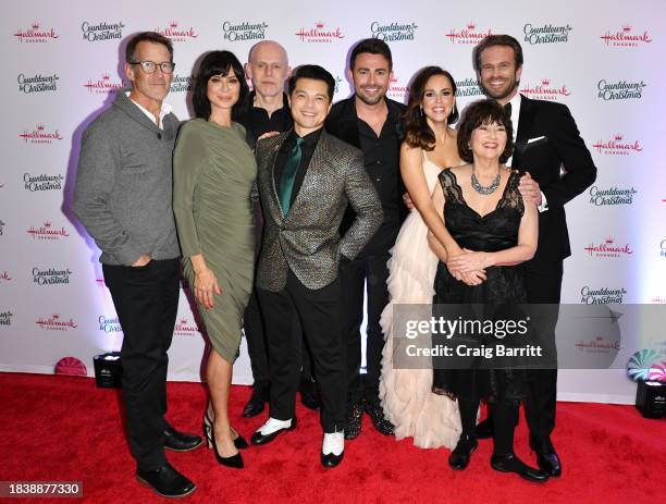 James Denton, Catherine Bell, Rick Garman, Vincent Rodriguez III, Jonathan Bennett, Erin Cahill, Gail Harvey and John Brotherton attend Hallmark...