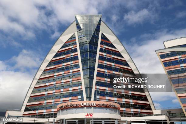 Photo shows the headquarters of the financially troubled newspaper Journal de l'Ile de La Reunion , in Saint-Denis de La Réunion, on the French...