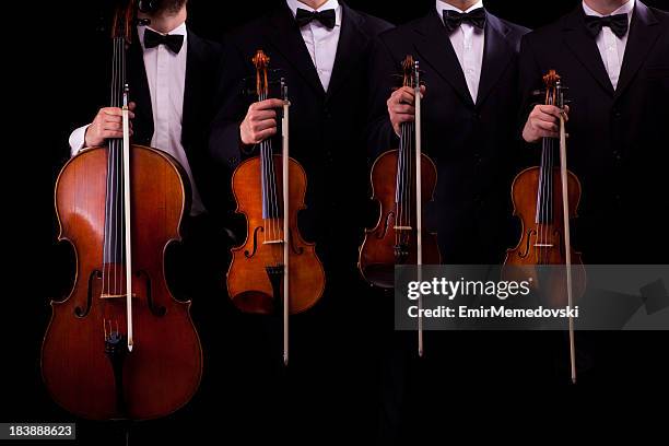 cuarteto de cuerda - string quartet fotografías e imágenes de stock